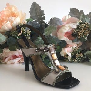 Linea Paolo dress sandal t-strap stiletto